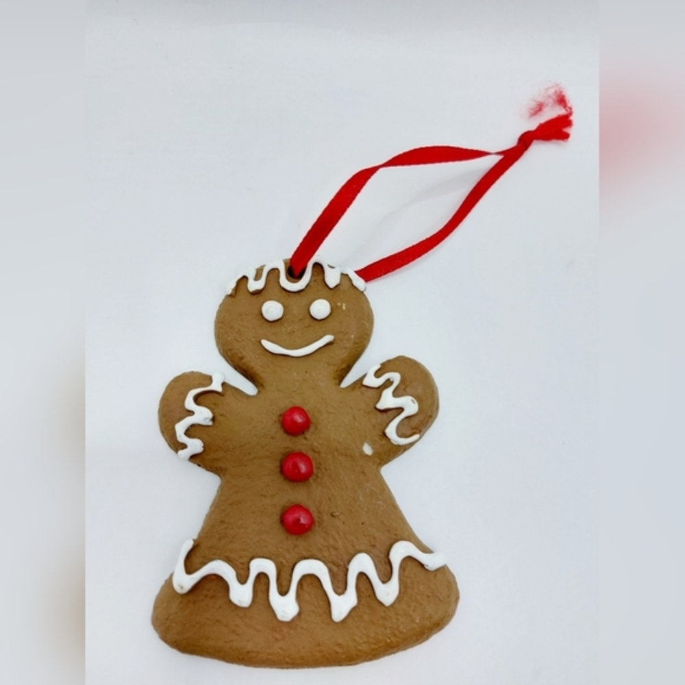 Vintage Mrs. Gingerbread Cookie Ornament